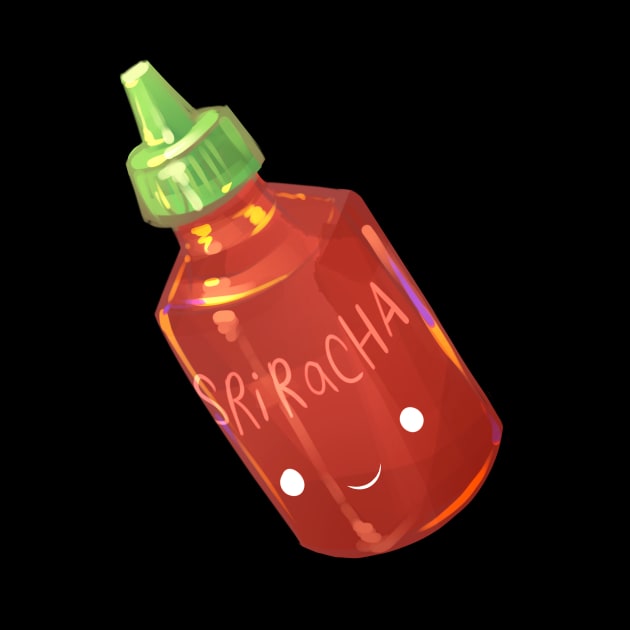 Cute Sriracha by Claire Lin