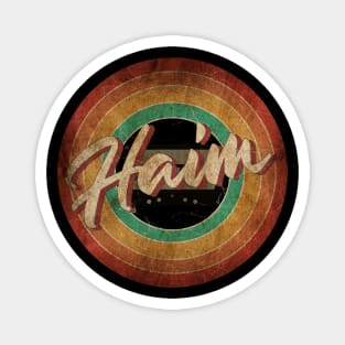 Haim Vintage Circle Art Magnet