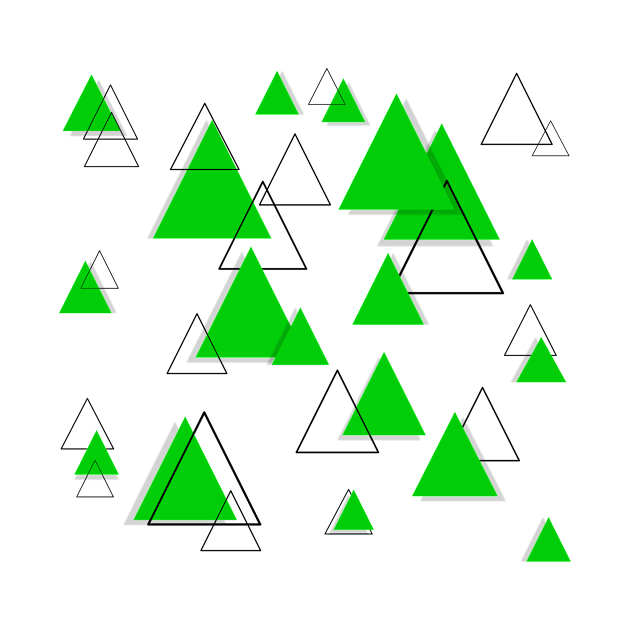 Triangle Geometric light green by Tshirtstory