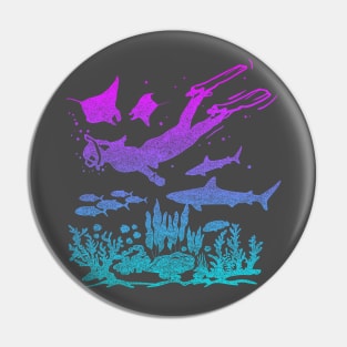 Free Diving My Kind Of Therapy Pin