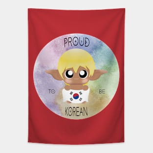 Proud to be Korean (Sleepy Forest Creatures) Tapestry