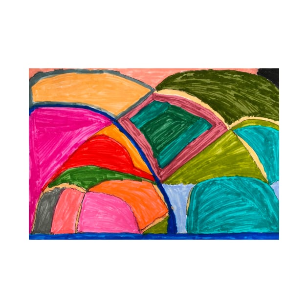 Colourful Abstract Rock Art by PodmenikArt