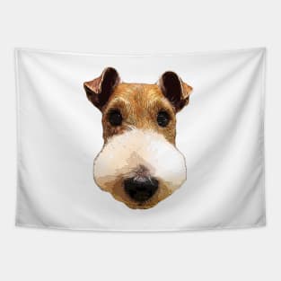 Wire Fox Terrier Cute Puppy Dog Face Tapestry