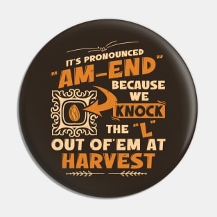 Almond Farmer Pin