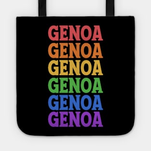 GENOA COLORFUL TEXT Tote