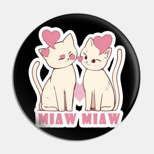 Kitty Butt-wiggle Cat Love Design Pin