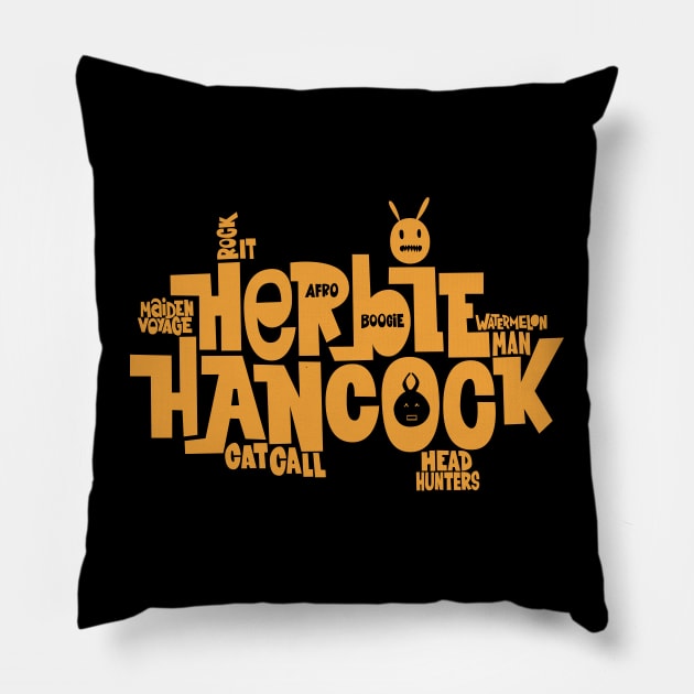 Herbie Hancock - Master of Funk and Jazz Pillow by Boogosh