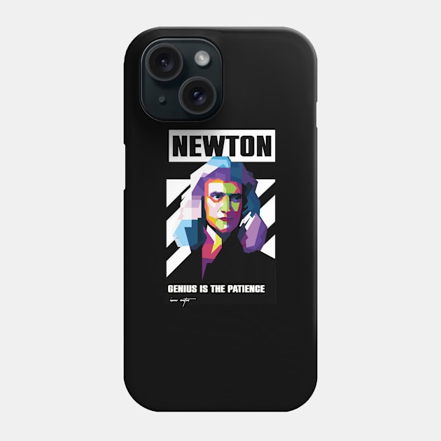 Newton Isaac Phone Case by WPAP46