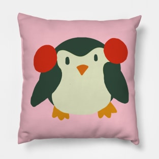 Cute Winter Penguin Pillow