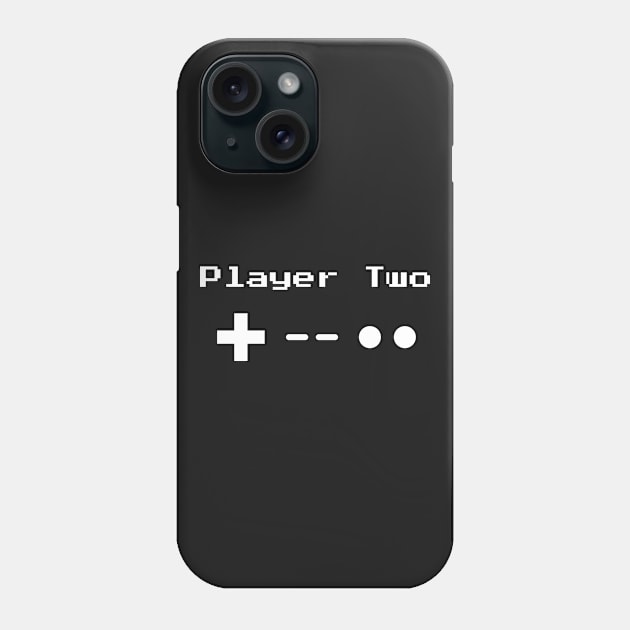 Player Two 8-bit Retro Gaming Phone Case by Nonstop Shirts
