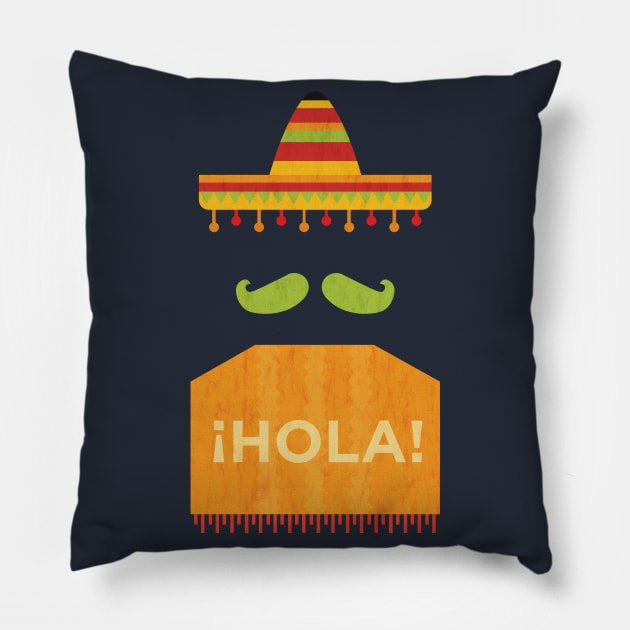 Mexican sombrero shirt - funny mexican shirt Pillow by OutfittersAve