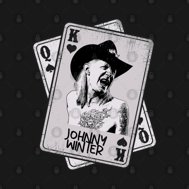 Retro Johnny Winter Card Style by Slepet Anis