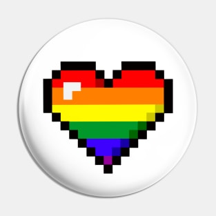 LGBTQ+ Rainbow heart Pin