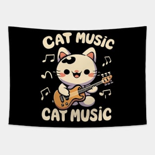 cat music,cute kawaii cat Tapestry