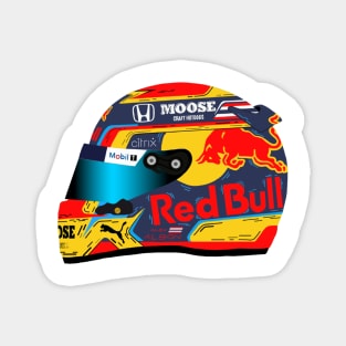 Alex Albon Cartoon Helmet, Abu Dhabi 2020 Magnet