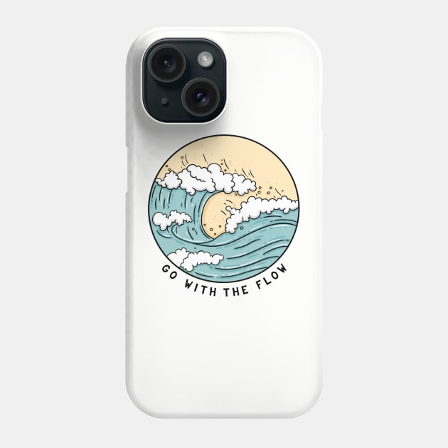 Go with the Flow Phone Case by Tania Tania