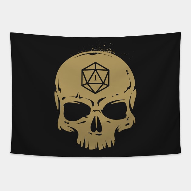 Hardcore Skull Dungeons Crawler and Dragons Slayer Tapestry by pixeptional