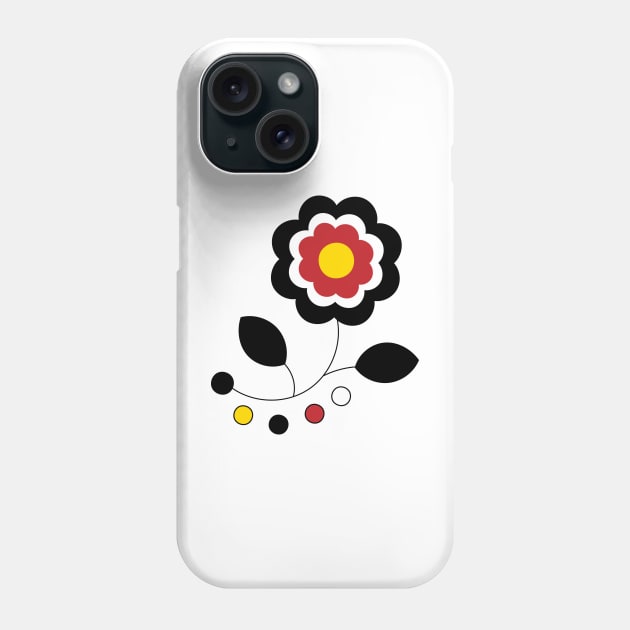 Ojibwe Four Directions Flower Beadwork Indigenous WAWEZHI CANADA Phone Case by WAWEZHI