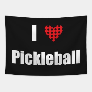 I Love Pickleball Tapestry