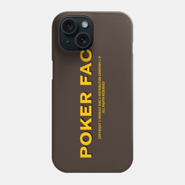 Poker Face Title Card Phone Case by Gary's Graphics