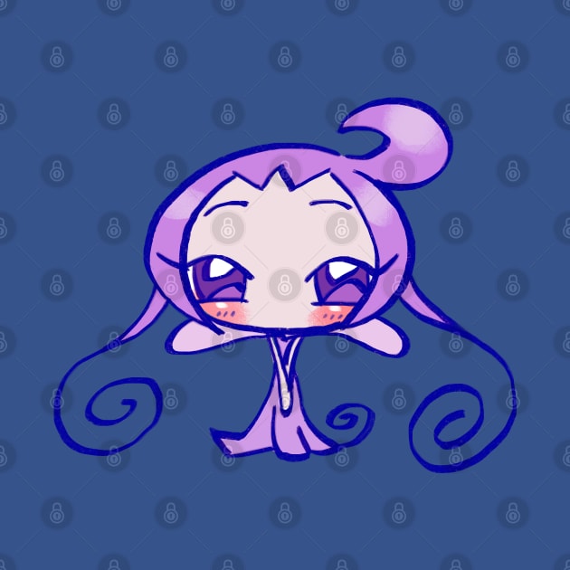 kawaii purple baby fairy roro or fafa / ojamajo magical doremi anime by mudwizard
