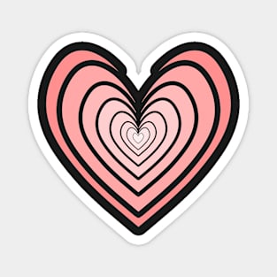 Rosy Heart (Salmon Pink) Magnet