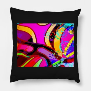 Abstract Coral by Revoltix Studio Pillow