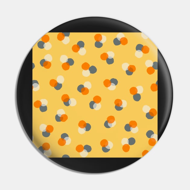 Modern planets in soft buttery golden yellow, denim blue, baby orange and translucent white Pin by FrancesPoff