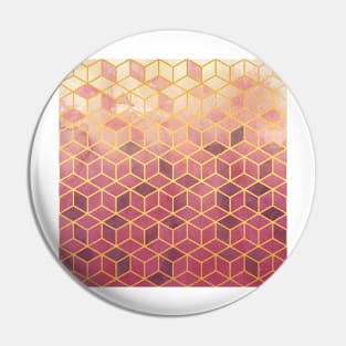 Wine-red Cubes Pin