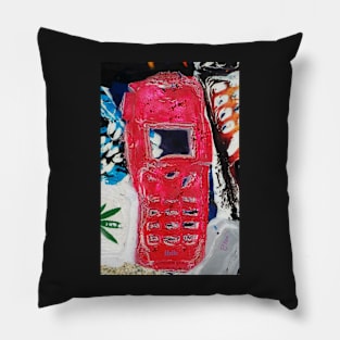 Recycled Mobile Phone cases - RED Pillow