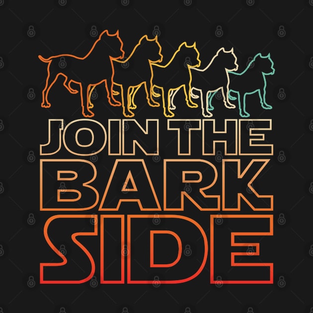 Join The Bark Side Funny Pitbull Dogs Lover Gift by meowstudio