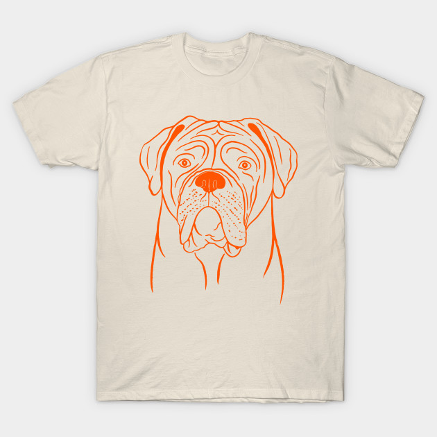 Dogue De Bordeaux Beige And Orange Dogue De Bordeaux T Shirt