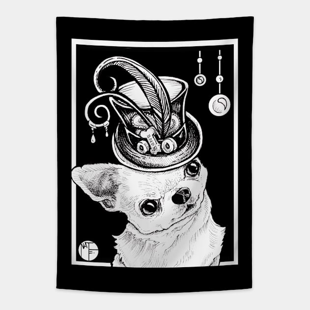 Mr. Chihuahua Tapestry by Nat Ewert Art