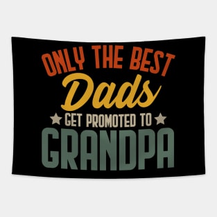 Only The Best Dads Get Promoted To Grandpa For Men Grandpa Tapestry