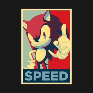 Sonic - Speed Poster T-Shirt