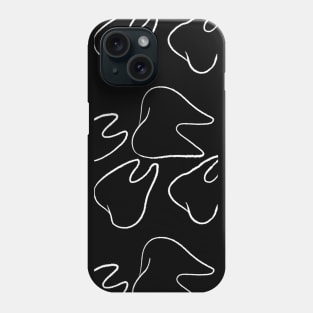 Black and White Teeth Phone Case