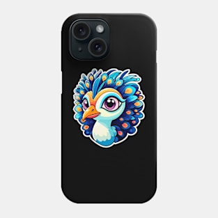 Peacock Bird Illustration Phone Case