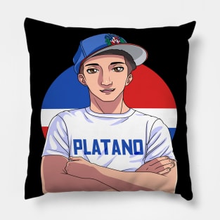 Republica Dominicano Strong Platano Dominican Republic Flag Pillow