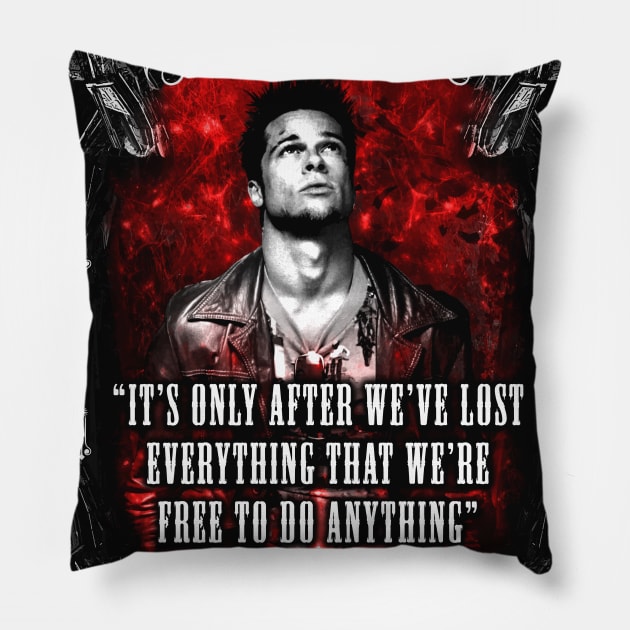 Tyler Quote Pillow by syanart