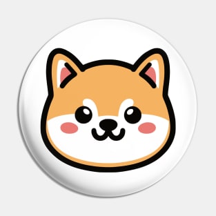 Cute Shiba Inu 02 - Kawaii Sticker | Dog Mom, Dog Dad Pin