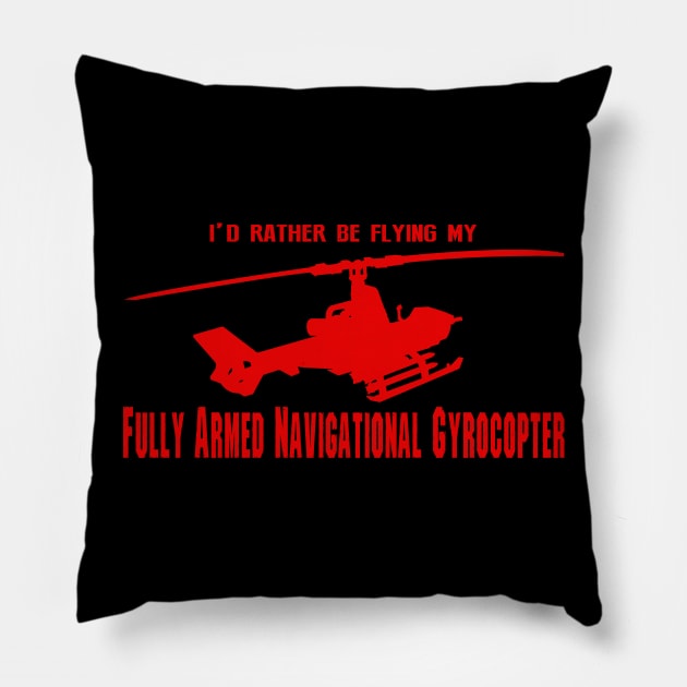 FANG  (red) Pillow by Illustratorator