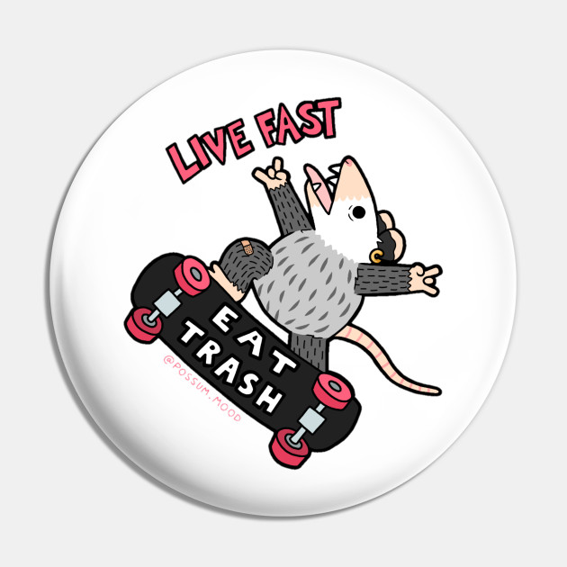 Live Fast! Eat Trash! | Pin