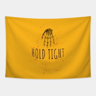 Hold Tight! Skeleton Hand Tapestry