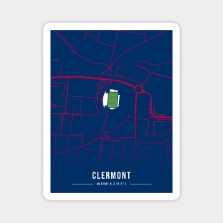 Stade Gabriel-Montpied Map Design Magnet