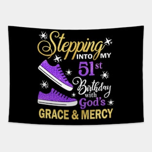 Stepping Into My 51st Birthday With God's Grace & Mercy Bday Tapestry