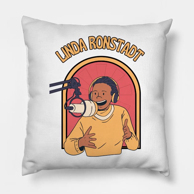Linda Ronstadt Pillow by 2 putt duds