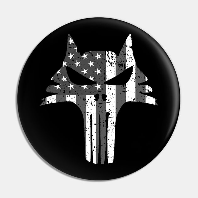 German Shepherd GSD Patriotic K9 (distressed) Pin by TCP