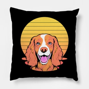 cute cocker spaniel dog for awesome occasion Pillow