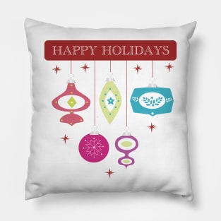 Happy Holidays Ornaments Pillow