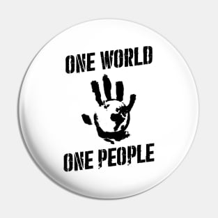 Flag Slashers - One World One People Pin